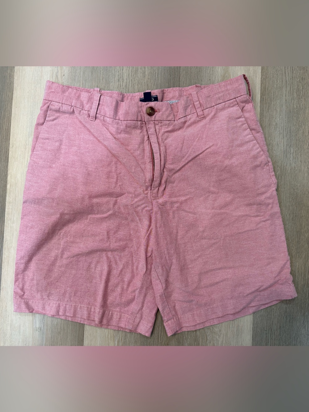 Izod Dusty Pink Cotton Blend Chino Casual Shorts